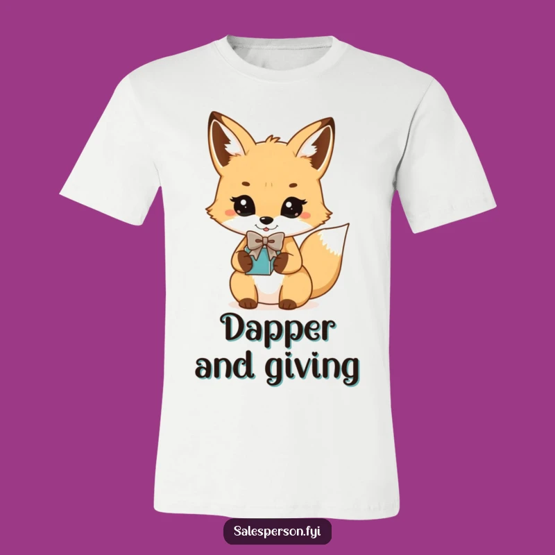 Funny Fox Bowtie Gift T-Shirt: Dapper & Hilarious Present Idea