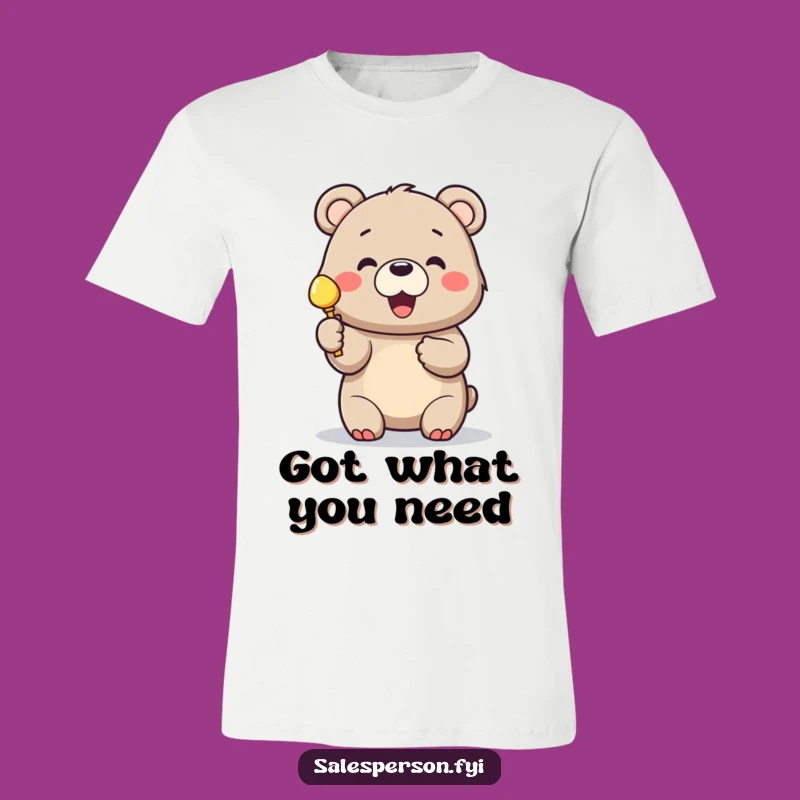 Funny Bear Shiny Object T-Shirt - Cheerful & Playful Gift for Bear Lovers