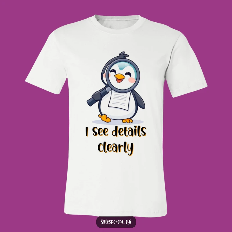 Funny Penguin Detective T-Shirt: Investigate Life with a Smile