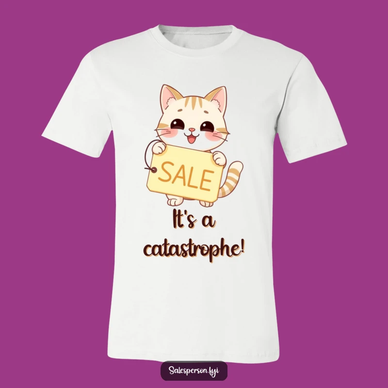 Funny Cat SALE T-Shirt - Happy & Trendy Gift for Bargain Hunters