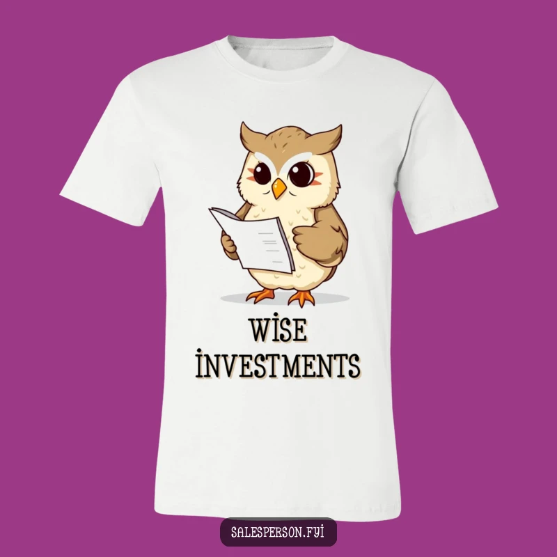 Funny Owl Ledger T-Shirt: Wear Your Financial Wisdom with Pride