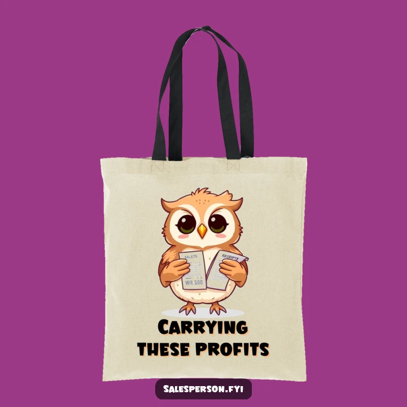 Funny Owl Budget Tote: Carry Your Essentials with This Financially Savvy Bag