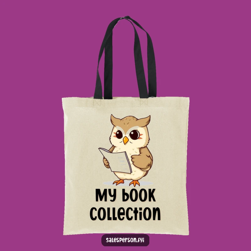 Funny Owl Ledger Tote Bag: Carry Your Wisdom with Stylish Financial Humor